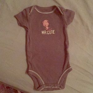 Green Mr. cute onesie